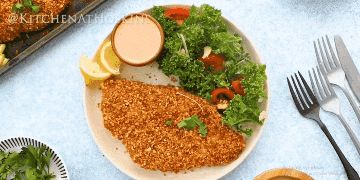 Oven baked Chicken cutlets