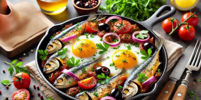 Sardine and Eggs for Breakfast