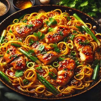 Simple Hot Honey Garlic Noodles