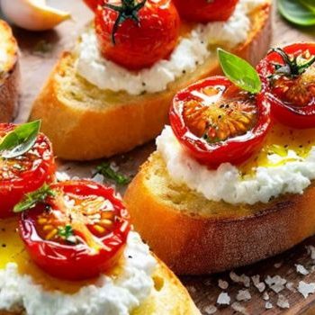 Whipped Ricotta Crostini recipe