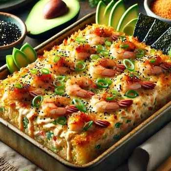 Spicy Crab Sushi Bake