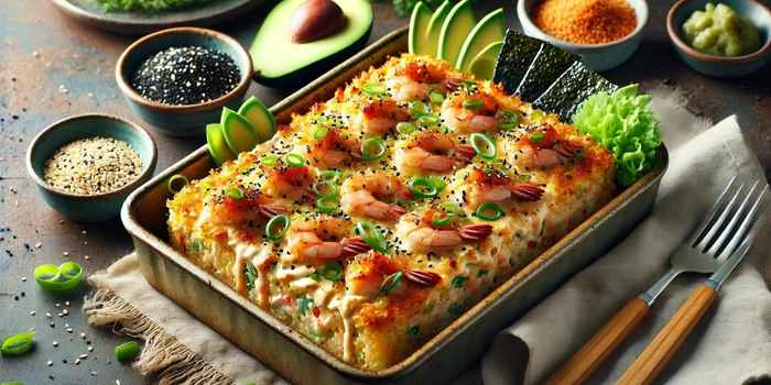 Spicy Crab Sushi Bake